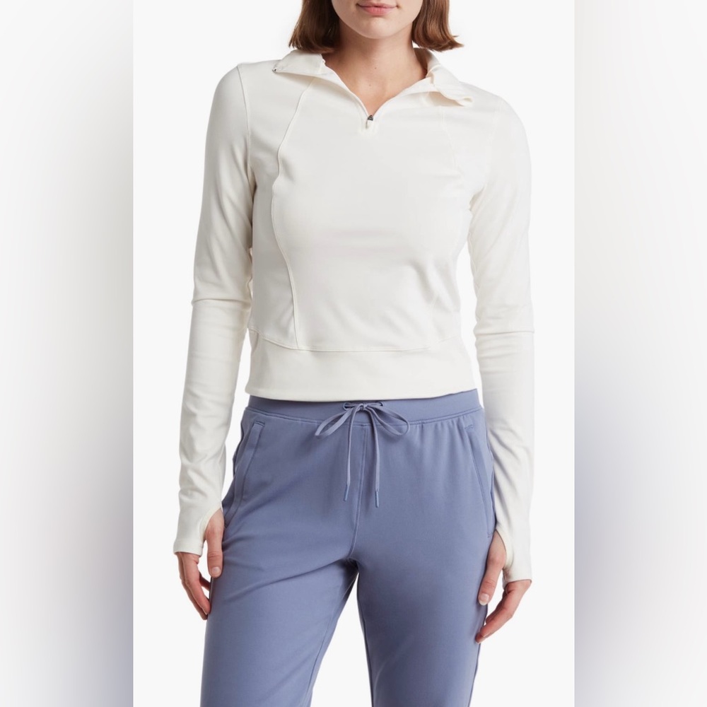 NWT Yogalicious Lux Crosstrain Half Zip Cropped Jacket